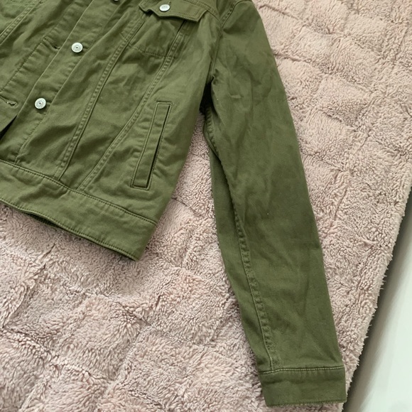 Lularoe Green Harvey Olive Green Denim Jacket XL - Picture 2 of 6